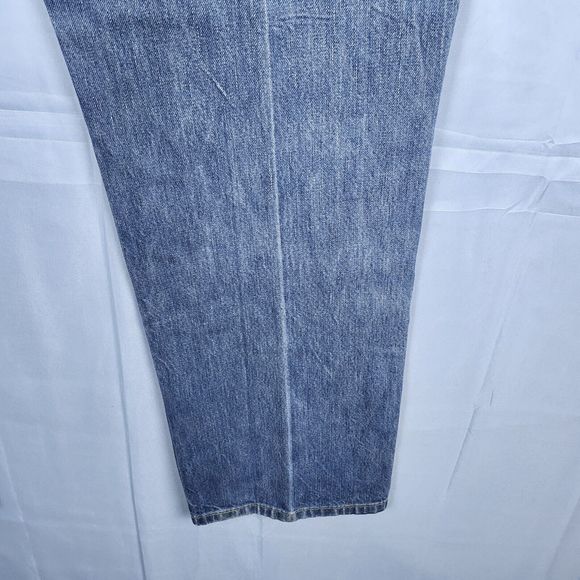 Levis 514 Jeans Blue Denim Straight Med Wash Casual Work Distressed Mens 38x30 - Picture 8 of 16